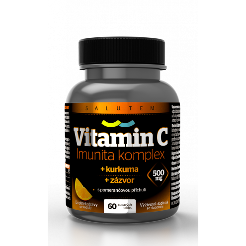 Salutem Pharma Vitamin C 500 mg immun complex + turmeric + ginger 60 tbl.